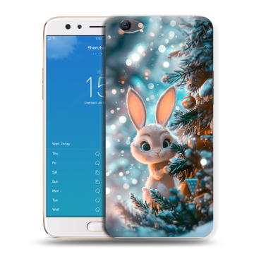 Силиконовый чехол на OPPO F3 Plus с принтом Новый год