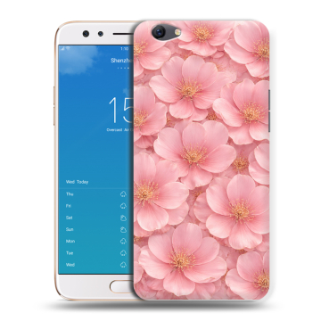 Силиконовый чехол на OPPO F3 Plus с принтом женский