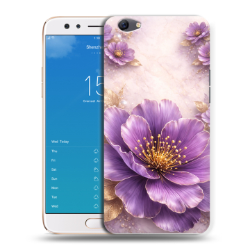 Силиконовый чехол на OPPO F3 Plus с принтом женский