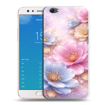 Силиконовый чехол на OPPO F3 Plus с принтом женский