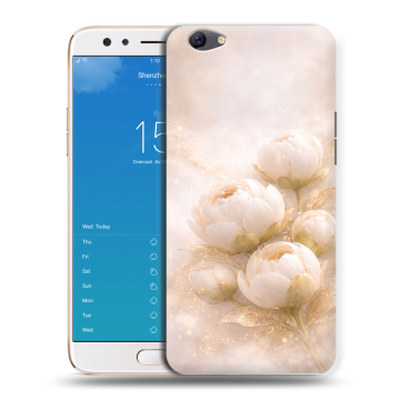 Силиконовый чехол на OPPO F3 Plus с принтом женский