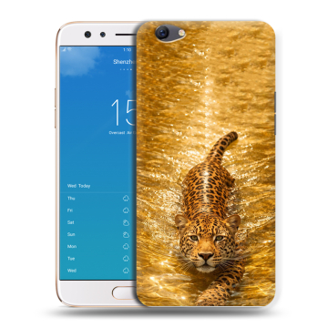 Силиконовый чехол на OPPO F3 Plus с принтом женский