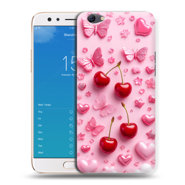 Силиконовый чехол на OPPO F3 Plus с принтом для девочек