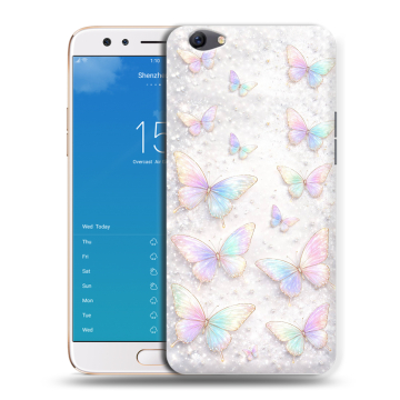Силиконовый чехол на OPPO F3 Plus с принтом женский
