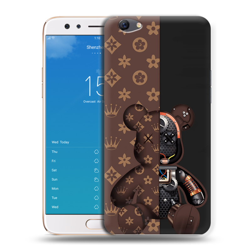 Силиконовый чехол на OPPO F3 Plus с принтом Луи робот Силиконовый чехол на OPPO F3 Plus с принтом Луи робот