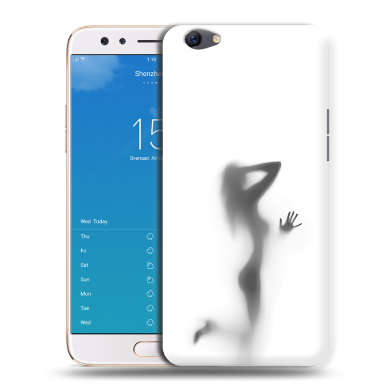 Пластиковый чехол на OPPO F3 Plus с принтом Силуэт Пластиковый чехол на OPPO F3 Plus с принтом Силуэт