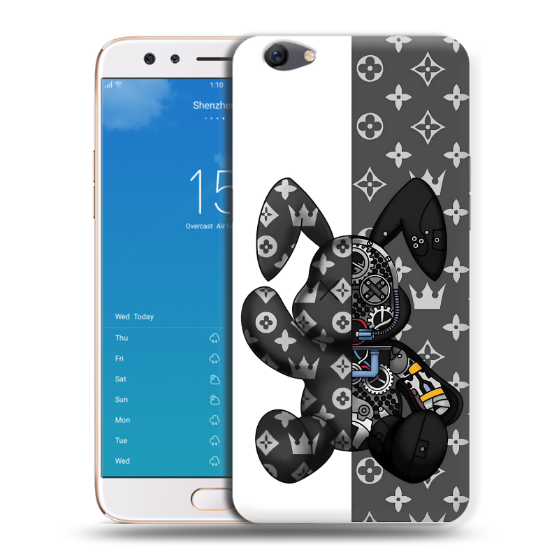 Силиконовый чехол на OPPO F3 Plus с принтом Луи робот Силиконовый чехол на OPPO F3 Plus с принтом Луи робот