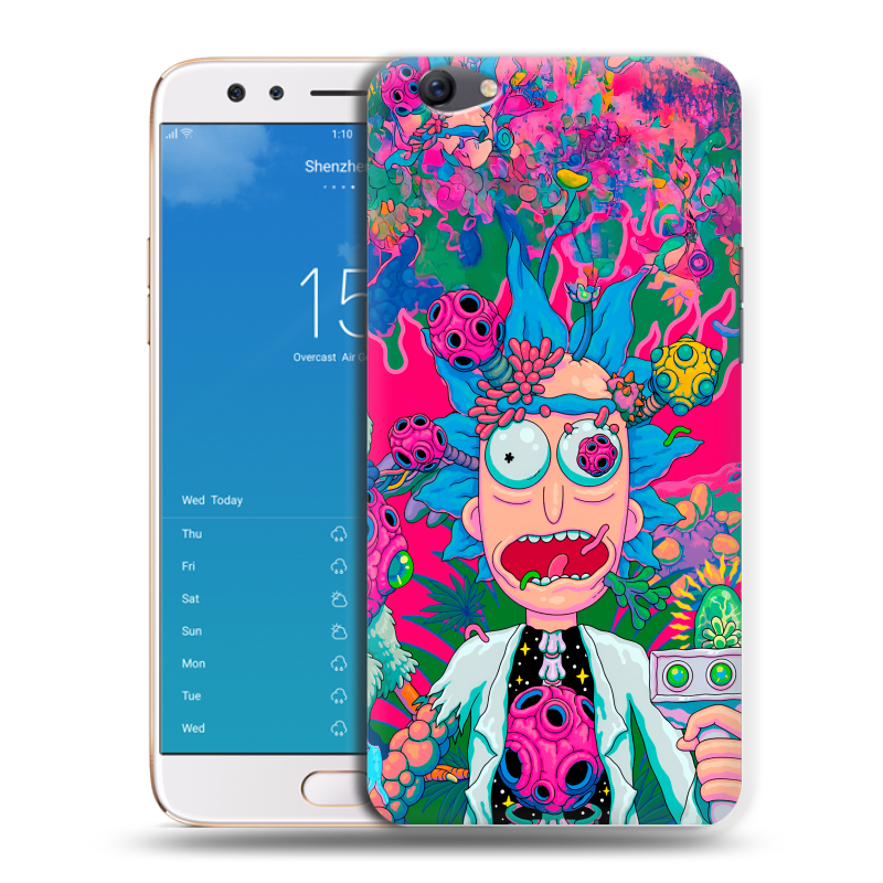 Силиконовый чехол на OPPO F3 Plus с принтом Рик и Морти Rick Morty Силиконовый чехол на OPPO F3 Plus с принтом Рик и Морти Rick Morty