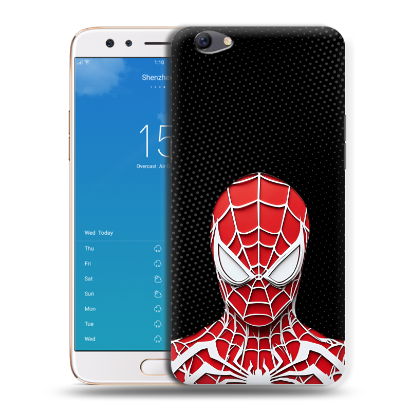 Силиконовый чехол на OPPO F3 Plus с принтом человек паук spiderman Силиконовый чехол на OPPO F3 Plus с принтом человек паук spiderman
