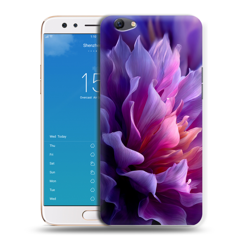Силиконовый чехол на OPPO F3 Plus с принтом женский цветы Силиконовый чехол на OPPO F3 Plus с принтом женский цветы