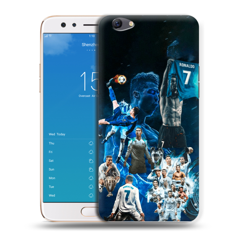 Силиконовый чехол на OPPO F3 Plus с принтом Реал Роналдо Силиконовый чехол на OPPO F3 Plus с принтом Реал Роналдо