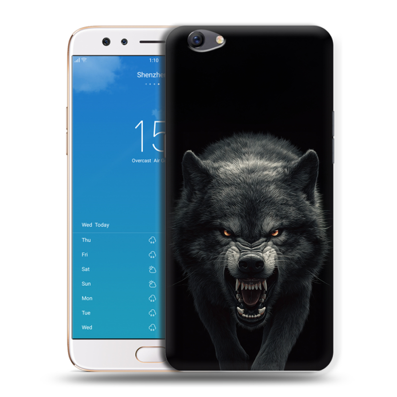 Силиконовый чехол на OPPO F3 Plus с принтом Волк Силиконовый чехол на OPPO F3 Plus с принтом Волк