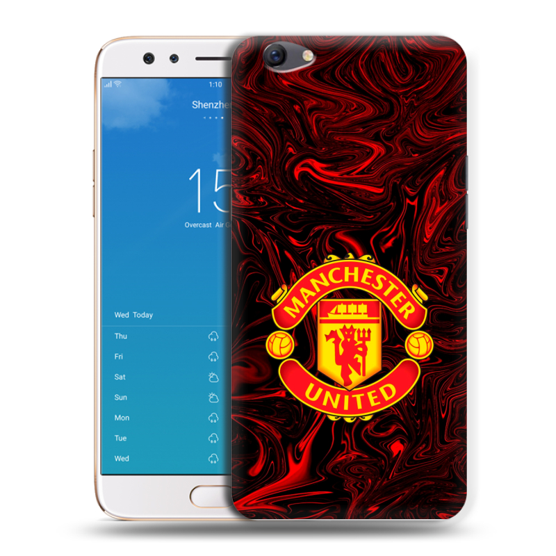 Силиконовый чехол на OPPO F3 Plus с принтом Manchester United Силиконовый чехол на OPPO F3 Plus с принтом Manchester United
