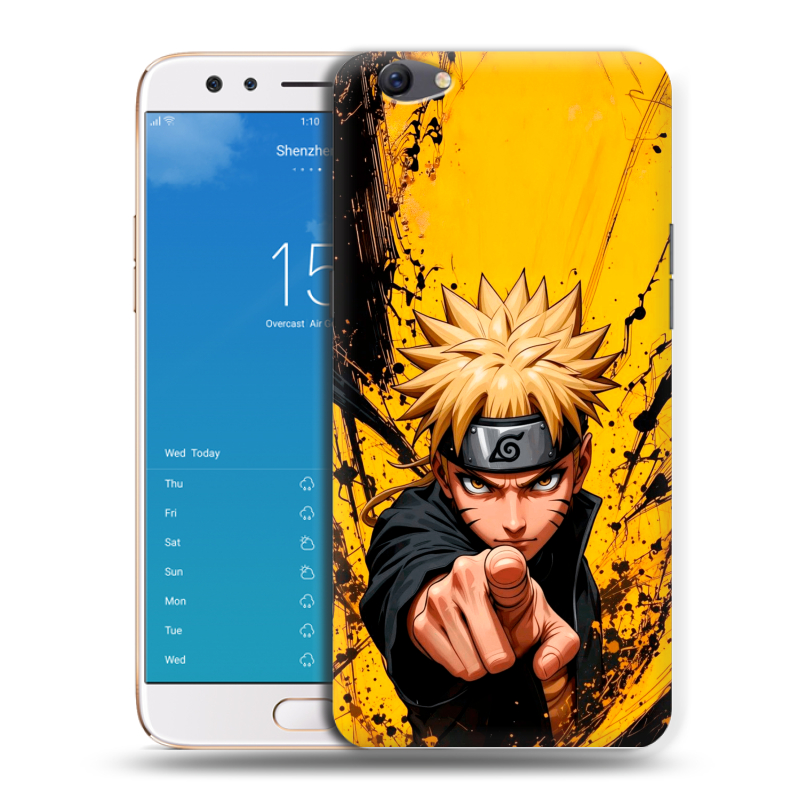 Силиконовый чехол на OPPO F3 Plus с принтом Naruto Наруто Силиконовый чехол на OPPO F3 Plus с принтом Naruto Наруто