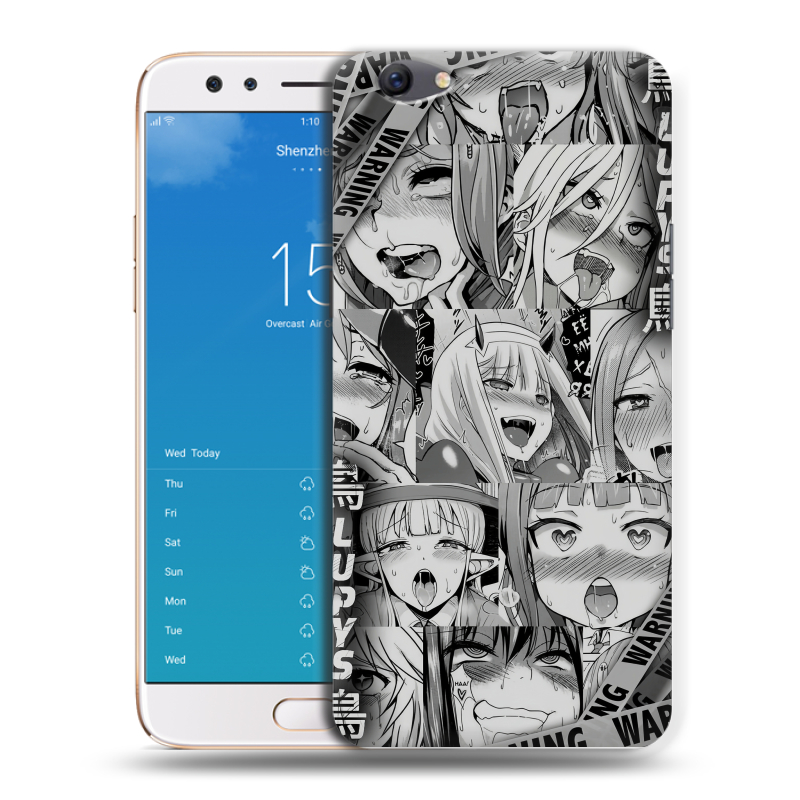 Пластиковый чехол на OPPO F3 Plus с принтом Ahegao Ахегао Аниме Пластиковый чехол на OPPO F3 Plus с принтом Ahegao Ахегао Аниме