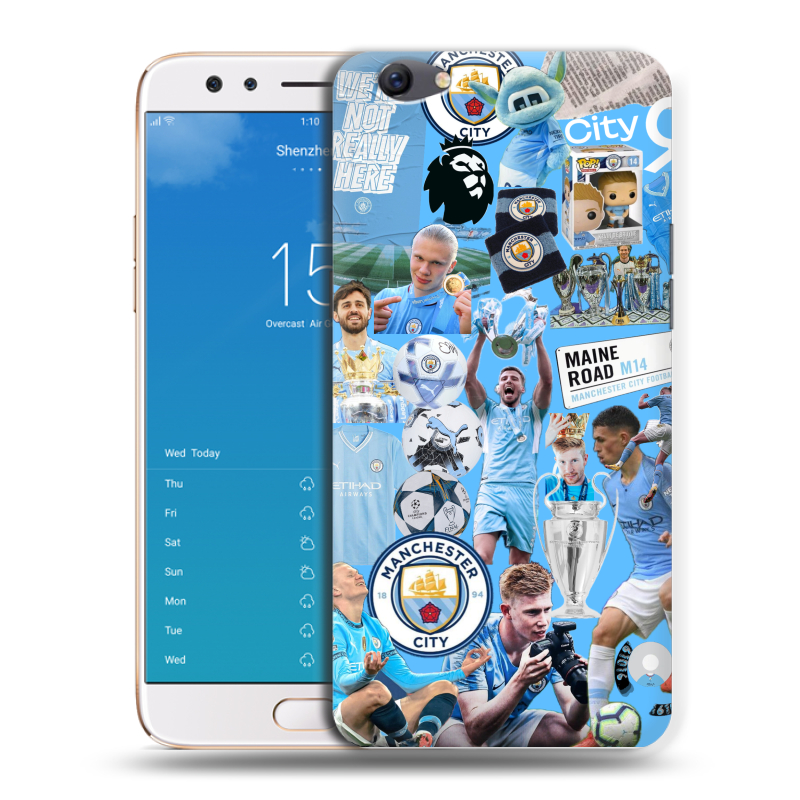 Силиконовый чехол на OPPO F3 Plus с принтом Man City Манчестер Сити Силиконовый чехол на OPPO F3 Plus с принтом Man City Манчестер Сити