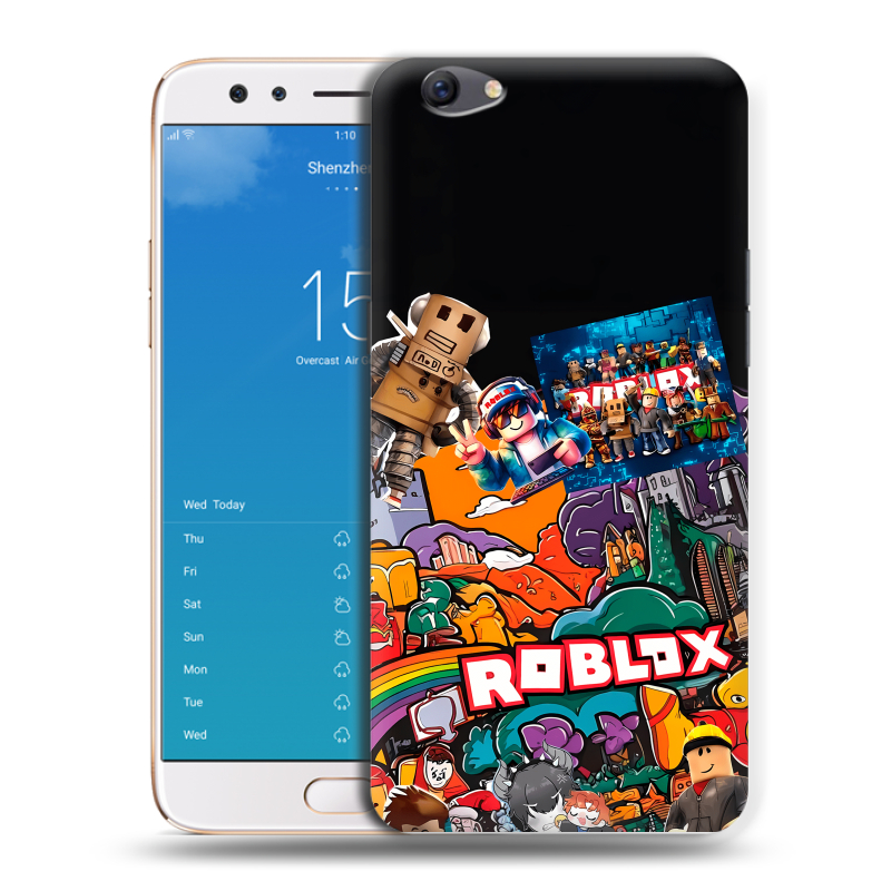 Силиконовый чехол на OPPO F3 Plus с принтом Roblox Роблокс Силиконовый чехол на OPPO F3 Plus с принтом Roblox Роблокс
