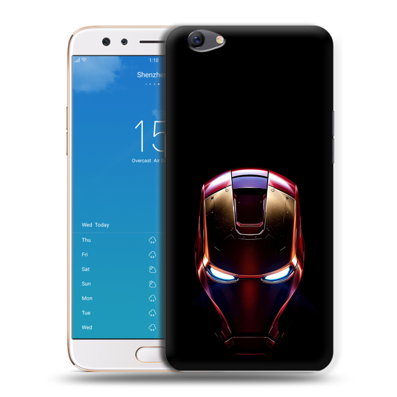 Пластиковый чехол на OPPO F3 Plus с принтом IronMan Железный человек Пластиковый чехол на OPPO F3 Plus с принтом IronMan Железный человек