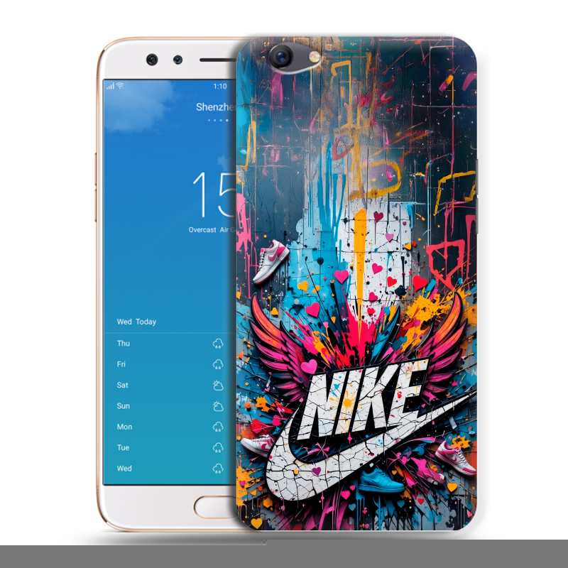 Пластиковый чехол на OPPO F3 Plus с принтом Nike Найк Пластиковый чехол на OPPO F3 Plus с принтом Nike Найк