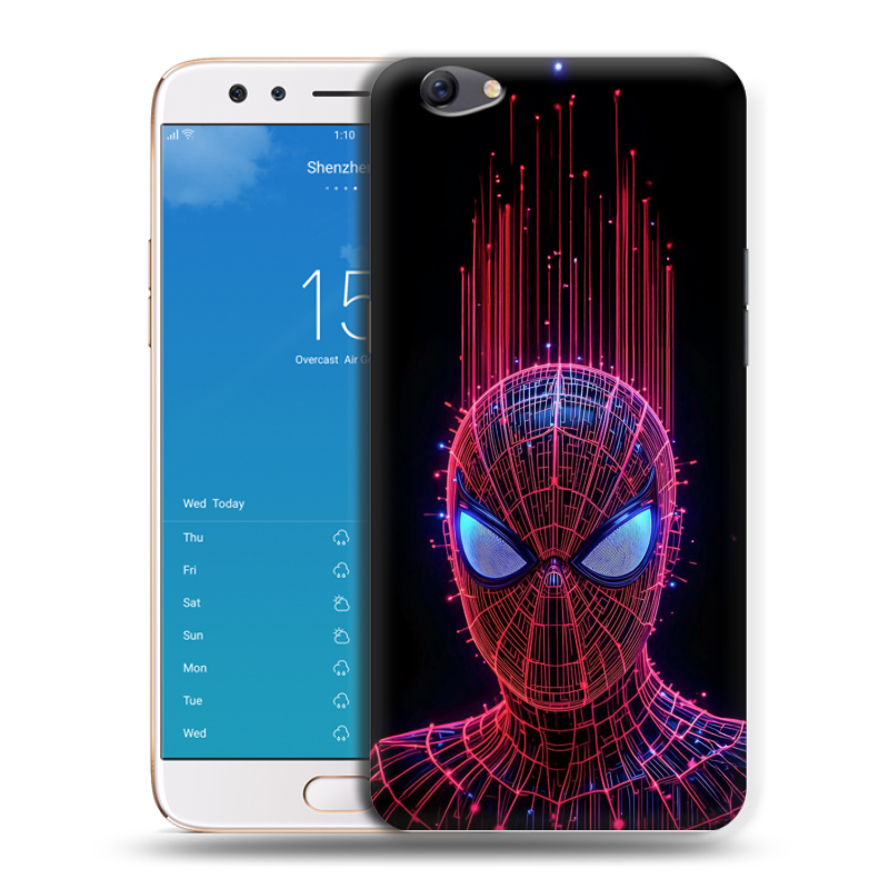 Пластиковый чехол на OPPO F3 Plus с принтом Spiderman Человек паук Пластиковый чехол на OPPO F3 Plus с принтом Spiderman Человек паук
