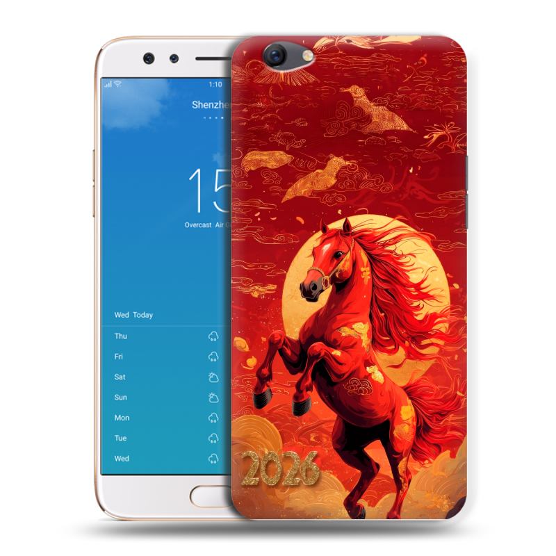 Силиконовый чехол на OPPO F3 Plus с принтом Новый год Силиконовый чехол на OPPO F3 Plus с принтом Новый год