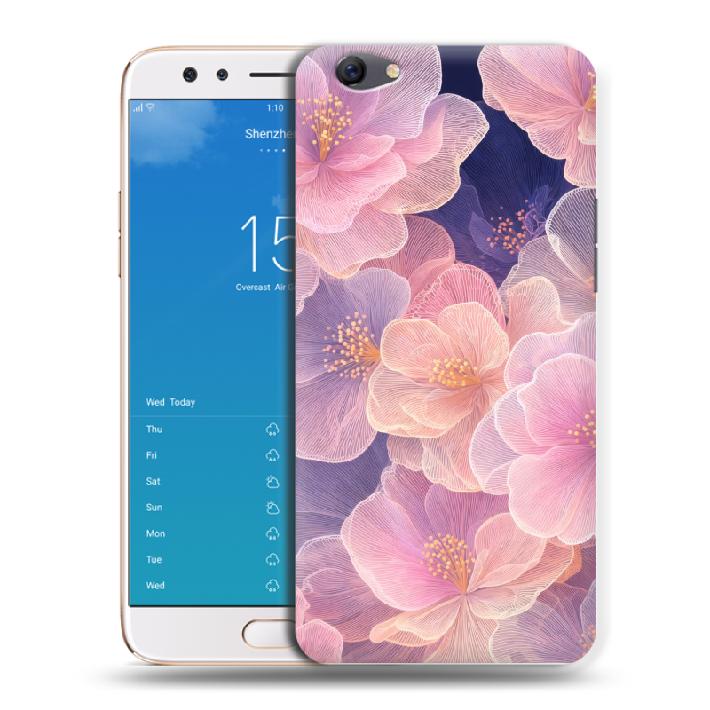 Пластиковый чехол на OPPO F3 Plus с принтом женский Пластиковый чехол на OPPO F3 Plus с принтом женский