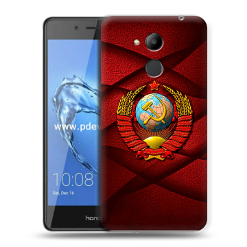 Пластиковый чехол на Huawei Honor 6C Pro с принтом Герб СССР Пластиковый чехол на Huawei Honor 6C Pro с принтом Герб СССР