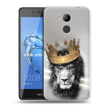 Пластиковый чехол на Huawei Honor 6C Pro с принтом Лев с короной Пластиковый чехол на Huawei Honor 6C Pro с принтом Лев с короной