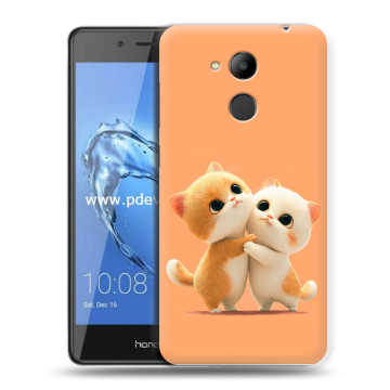 Пластиковый чехол на Huawei Honor 6C Pro с принтом Милые котики Пластиковый чехол на Huawei Honor 6C Pro с принтом Милые котики