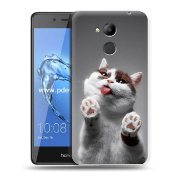 Пластиковый чехол на Huawei Honor 6C Pro с принтом Коты Пластиковый чехол на Huawei Honor 6C Pro с принтом Коты