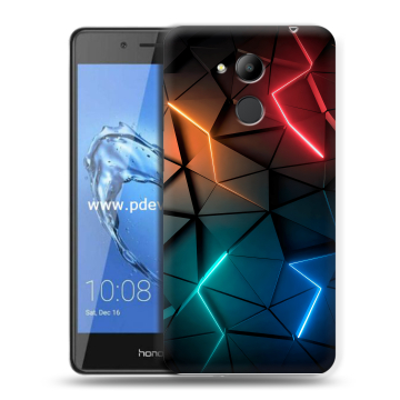 Пластиковый чехол на Huawei Honor 6C Pro с принтом Абстракция неон Пластиковый чехол на Huawei Honor 6C Pro с принтом Абстракция неон