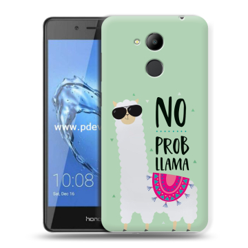 Пластиковый чехол на Huawei Honor 6C Pro с принтом Лама Пластиковый чехол на Huawei Honor 6C Pro с принтом Лама