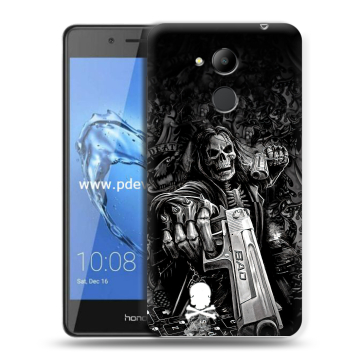 Пластиковый чехол на Huawei Honor 6C Pro с принтом Скелет Пластиковый чехол на Huawei Honor 6C Pro с принтом Скелет