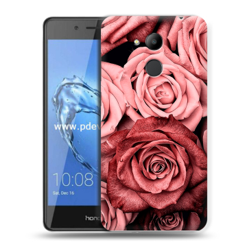 Пластиковый чехол на Huawei Honor 6C Pro с принтом Цветы розы Пластиковый чехол на Huawei Honor 6C Pro с принтом Цветы розы
