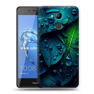 Пластиковый чехол на Huawei Honor 6C Pro с принтом Листья Пластиковый чехол на Huawei Honor 6C Pro с принтом Листья