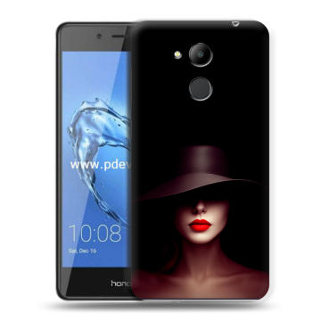 Пластиковый чехол на Huawei Honor 6C Pro с принтом Девушка в шляпе Пластиковый чехол на Huawei Honor 6C Pro с принтом Девушка в шляпе