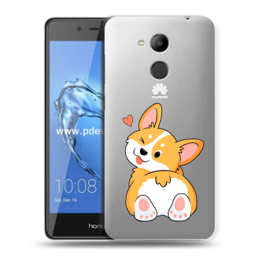 Пластиковый чехол на Huawei Honor 6C Pro с принтом Корги Пластиковый чехол на Huawei Honor 6C Pro с принтом Корги