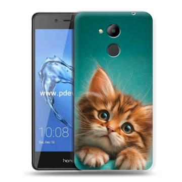 Пластиковый чехол на Huawei Honor 6C Pro с принтом котенок Пластиковый чехол на Huawei Honor 6C Pro с принтом котенок