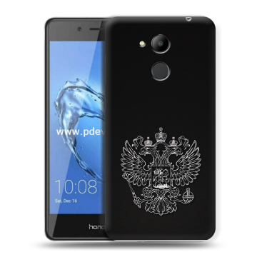 Пластиковый чехол на Huawei Honor 6C Pro с принтом Герб России