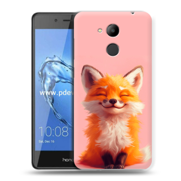 Пластиковый чехол на Huawei Honor 6C Pro с принтом милая лиса Пластиковый чехол на Huawei Honor 6C Pro с принтом милая лиса