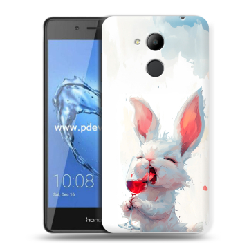 Пластиковый чехол на Huawei Honor 6C Pro с принтом кролик зайчик Пластиковый чехол на Huawei Honor 6C Pro с принтом кролик зайчик