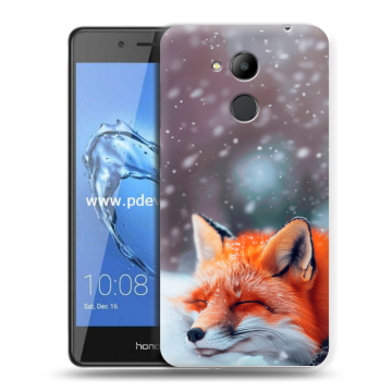 Пластиковый чехол на Huawei Honor 6C Pro с принтом лиса Пластиковый чехол на Huawei Honor 6C Pro с принтом лиса