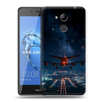 Пластиковый чехол на Huawei Honor 6C Pro с принтом самолет Пластиковый чехол на Huawei Honor 6C Pro с принтом самолет