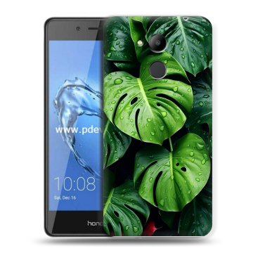 Пластиковый чехол на Huawei Honor 6C Pro с принтом Листья Пластиковый чехол на Huawei Honor 6C Pro с принтом Листья