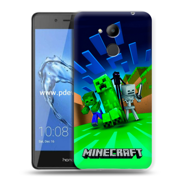 Пластиковый чехол на Huawei Honor 6C Pro с принтом Майнкрафт Пластиковый чехол на Huawei Honor 6C Pro с принтом Майнкрафт
