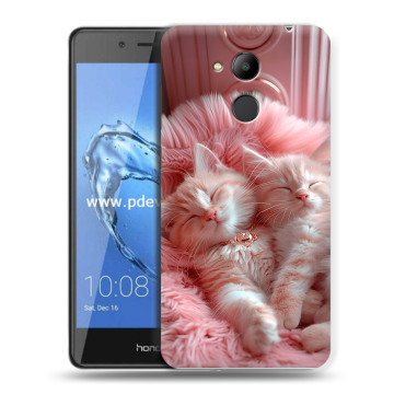 Пластиковый чехол на Huawei Honor 6C Pro с принтом котята котики Пластиковый чехол на Huawei Honor 6C Pro с принтом котята котики