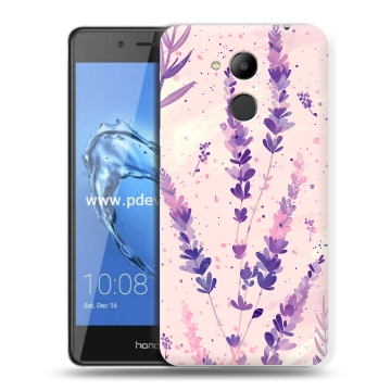 Пластиковый чехол на Huawei Honor 6C Pro с принтом цветы лаванда Пластиковый чехол на Huawei Honor 6C Pro с принтом цветы лаванда