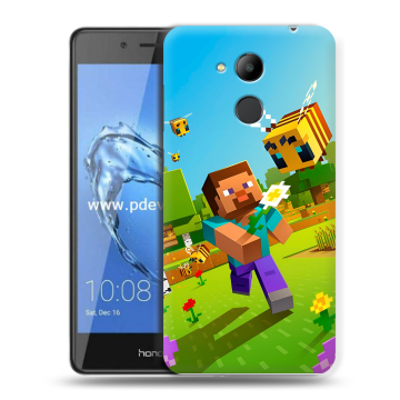 Пластиковый чехол на Huawei Honor 6C Pro с принтом Майнкрафт Minecraft