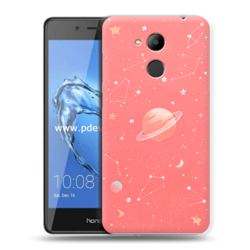 Пластиковый чехол на Huawei Honor 6C Pro с принтом Розовый космос