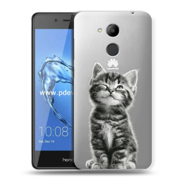 Пластиковый чехол на Huawei Honor 6C Pro с принтом Котенок Пластиковый чехол на Huawei Honor 6C Pro с принтом Котенок